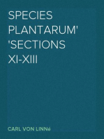 Species Plantarum
Sections XI-XIII