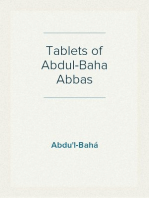 Tablets of Abdul-Baha Abbas