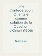 Une Confédération Orientale comme solution de la Question d'Orient (1905)