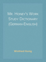 Mr. Honey's Work Study Dictionary (German-English)