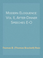 Modern Eloquence: Vol II, After-Dinner Speeches E-O