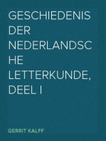 Geschiedenis der Nederlandsche letterkunde, Deel I