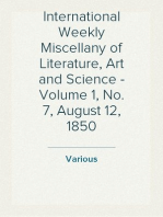 International Weekly Miscellany of Literature, Art and Science - Volume 1, No. 7, August 12, 1850