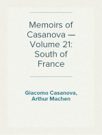 Memoirs of Casanova — Volume 21: South of France