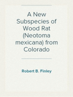 A New Subspecies of Wood Rat (Neotoma mexicana) from Colorado