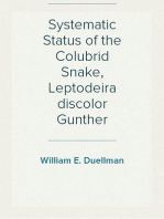 Systematic Status of the Colubrid Snake, Leptodeira discolor Gunther