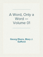 A Word, Only a Word — Volume 01