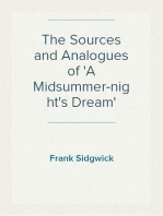 The Sources and Analogues of 'A Midsummer-night's Dream'