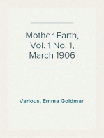 Mother Earth, Vol. 1 No. 1, March 1906