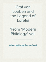 Graf von Loeben and the Legend of Lorelei
From "Modern Philology" vol. 13 (1915)