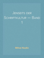 Jenseits der Schriftkultur — Band 1