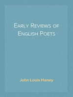 Early Reviews of English Poets