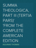 Summa Theologica, Part III (Tertia Pars)
From the Complete American Edition