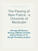 The Passing of New France : a Chronicle of Montcalm