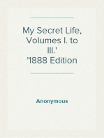 My Secret Life, Volumes I. to III.
1888 Edition