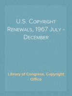 U.S. Copyright Renewals, 1967 July - December