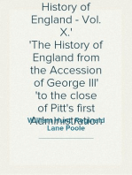 The Political History of England - Vol. X.
The History of England from the Accession of George III
to the close of Pitt's first Administration