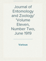 Journal of Entomology and Zoology
Volume Eleven, Number Two, June 1919