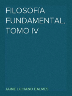 Filosofía Fundamental, Tomo IV
