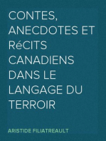 Contes, anecdotes et récits Canadiens dans le langage du terroir