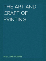 The Art and Craft of Printing