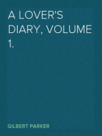 A Lover's Diary, Volume 1.