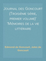 Journal des Goncourt (Troisième série, premier volume)
Mémoires de la vie littéraire
