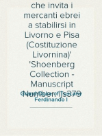 Documento che invita i mercanti ebrei a stabilirsi in Livorno e Pisa (Costituzione Livornina)
Shoenberg Collection - Manuscript Number: ljs379
