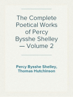 The Complete Poetical Works of Percy Bysshe Shelley — Volume 2