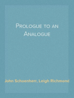 Prologue to an Analogue