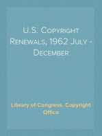 U.S. Copyright Renewals, 1962 July - December