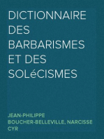 Dictionnaire des barbarismes et des solécismes