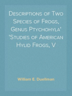 Descriptions of Two Species of Frogs, Genus Ptychohyla
Studies of American Hylid Frogs, V