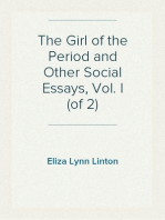 The Girl of the Period and Other Social Essays, Vol. I (of 2)