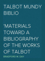 Talbot Mundy Biblio
Materials Toward a Bibliography of the Works of Talbot Mundy