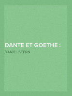 Dante et Goethe : dialogues