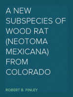 A New Subspecies of Wood Rat (Neotoma mexicana) from Colorado