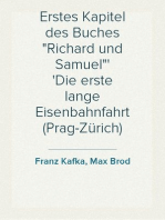 Erstes Kapitel des Buches "Richard und Samuel"
Die erste lange Eisenbahnfahrt (Prag-Zürich)
