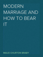 Modern marriage and how to bear it