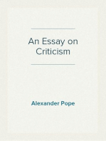 An Essay on Criticism