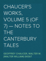 Chaucer's Works, Volume 5 (of 7) — Notes to the Canterbury Tales