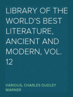 Library of the World's Best literature, Ancient and Modern, Vol. 12