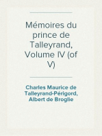 Mémoires du prince de Talleyrand, Volume IV (of V)