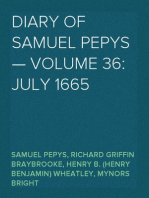 Diary of Samuel Pepys — Volume 36: July 1665