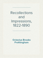 Recollections and Impressions, 1822-1890