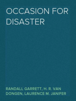 Occasion for Disaster