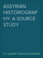 Assyrian Historiography: A Source Study