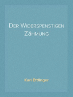 Der Widerspenstigen Zähmung