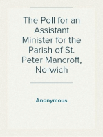 The Poll for an Assistant Minister for the Parish of St. Peter Mancroft, Norwich