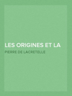 Les Origines et la Jeunesse de Lamartine 1790-1812